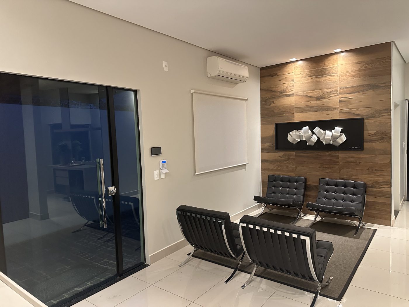Recepção e sala de espera do escritório